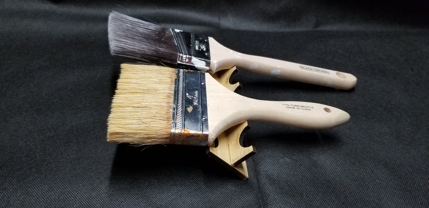 The X paint brush rest